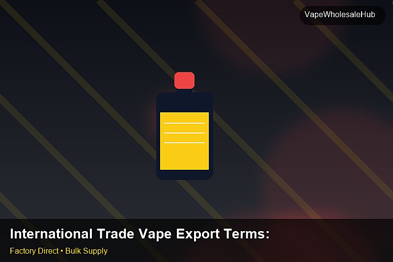 International Trade Vape Export Terms โ International Trade Vape Export Terms: Regulatory Update | 2026 Edition photo 2